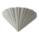 Vintage porcelain shell wall lamp, France 1970