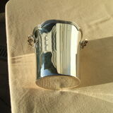 Silver metal champagne bucket