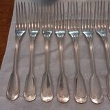Cutlery set 37 pieces, silver metal