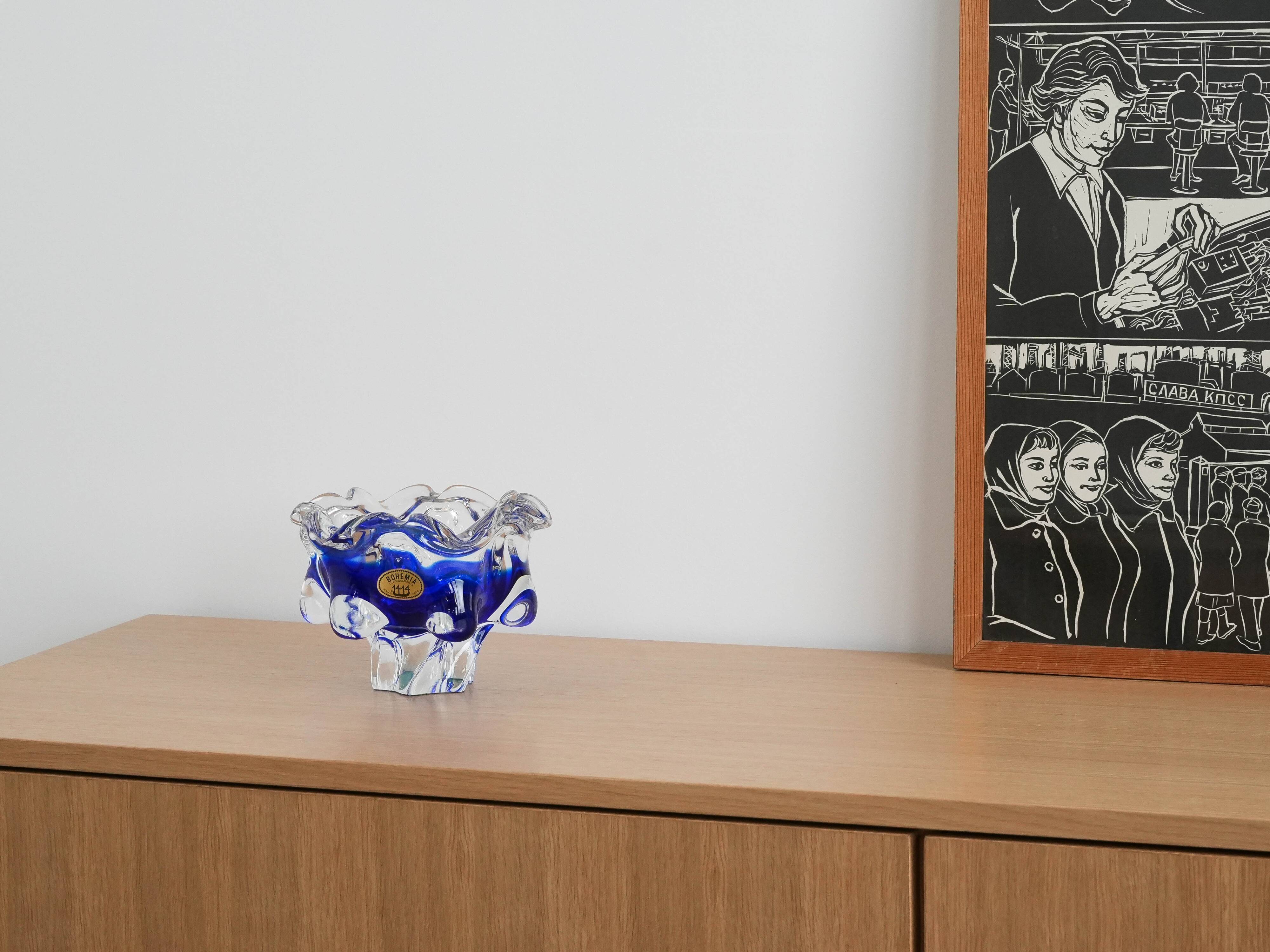 Bohemia bowl, Czech design, 1970s, manufactured in the Czech Republic