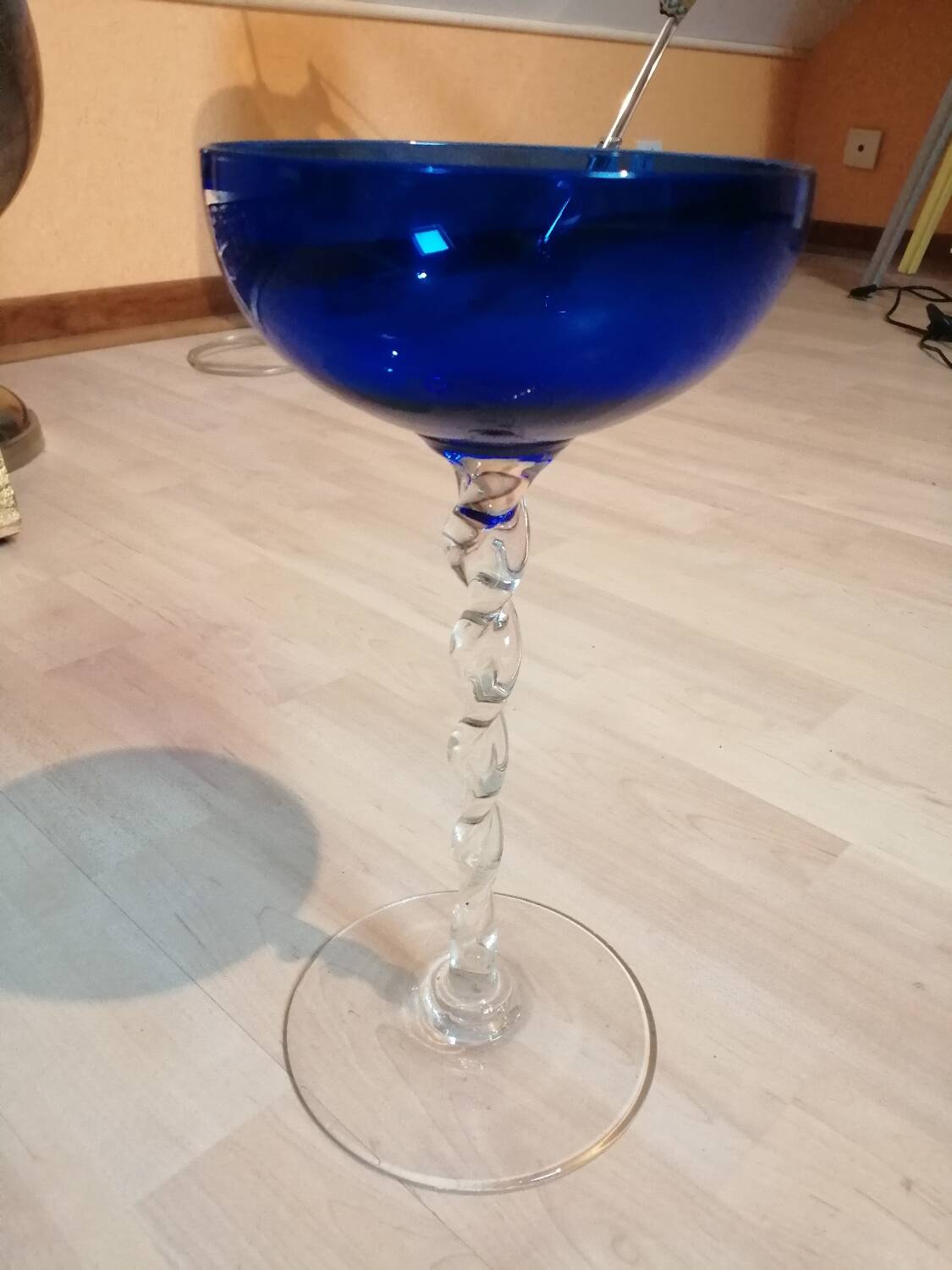 Blue bowl on St Louis stand