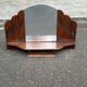 Art Deco dressing table mirror from the 1950s in solid oak.