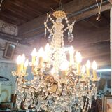 Chandelier with pendants 18 bulbs