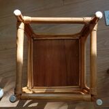 Tables gigognes en rotin