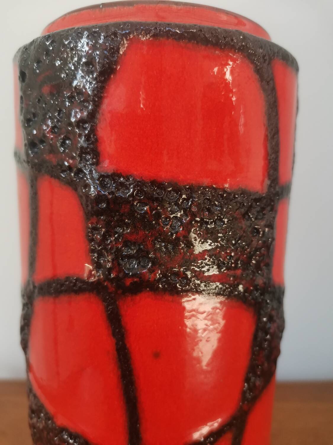 Vase Scheurich ouest-allemand du milieu du siècle, modèle 203-26
