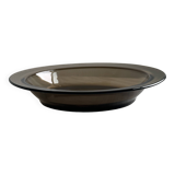 Plat en verre fumé, design moderne.