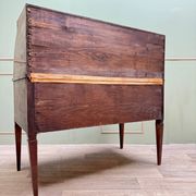 Cylinder Desk In Walnut Veneer From Louis XVI XVIII Eme Century