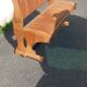 banquette coffre vintage en hêtre