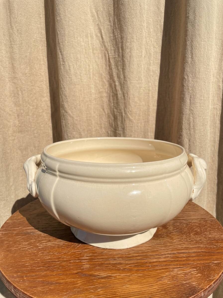 Vintage Sarreguemines soup tureen