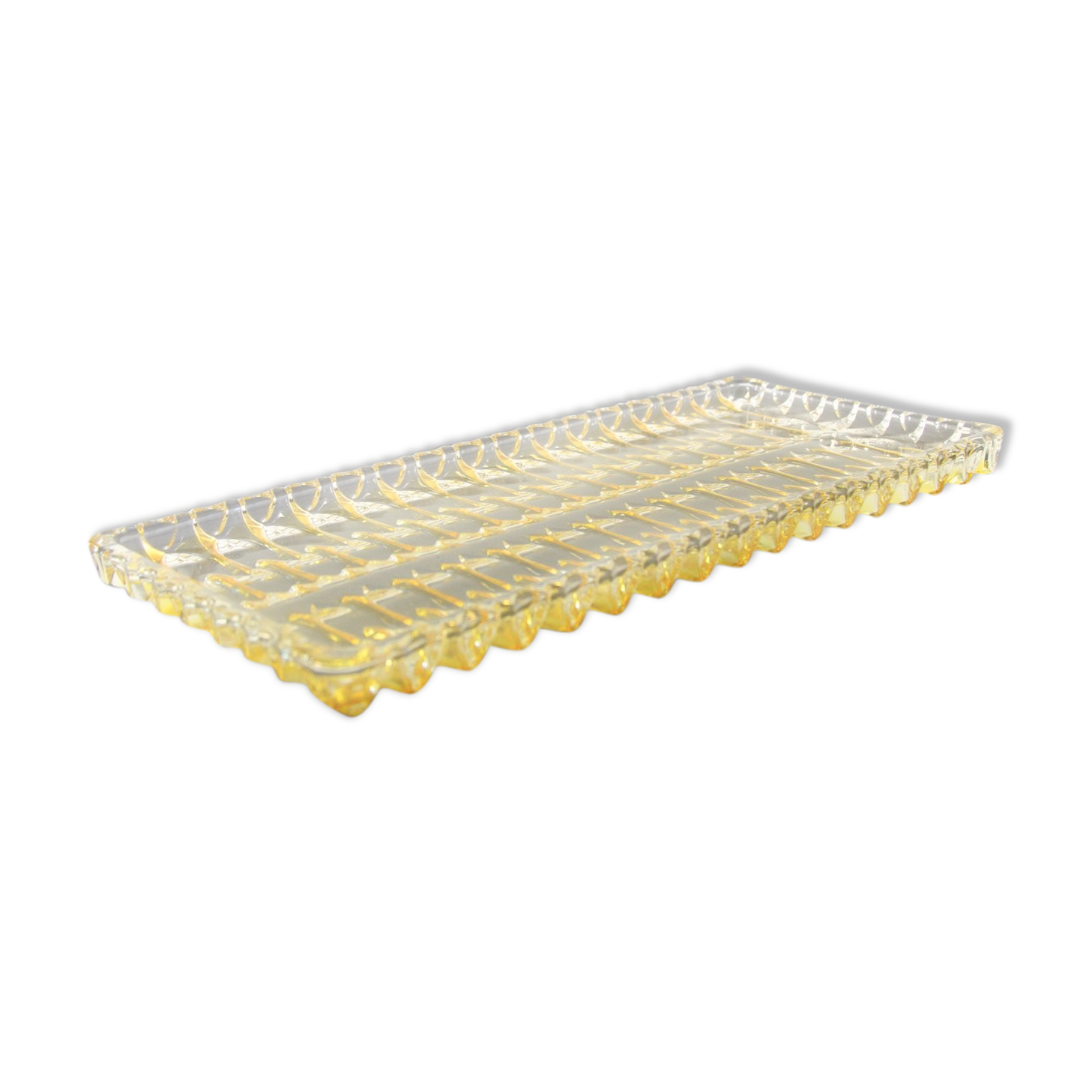 Glass cake dish 1960