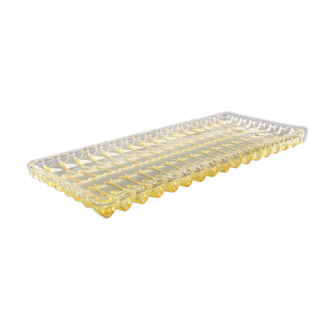 Plat à cake de Walther Glass vintage 1960