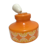 Orange opaline chandelier year 60