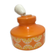 Orange opaline chandelier year 60