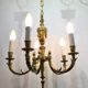 Louis XVI Bronze Chandelier 5 Lights