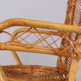 2 fauteuils bambou “wicker chairs”