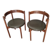 Paire de chaises Hugo Frandsen. ( danish) 1964