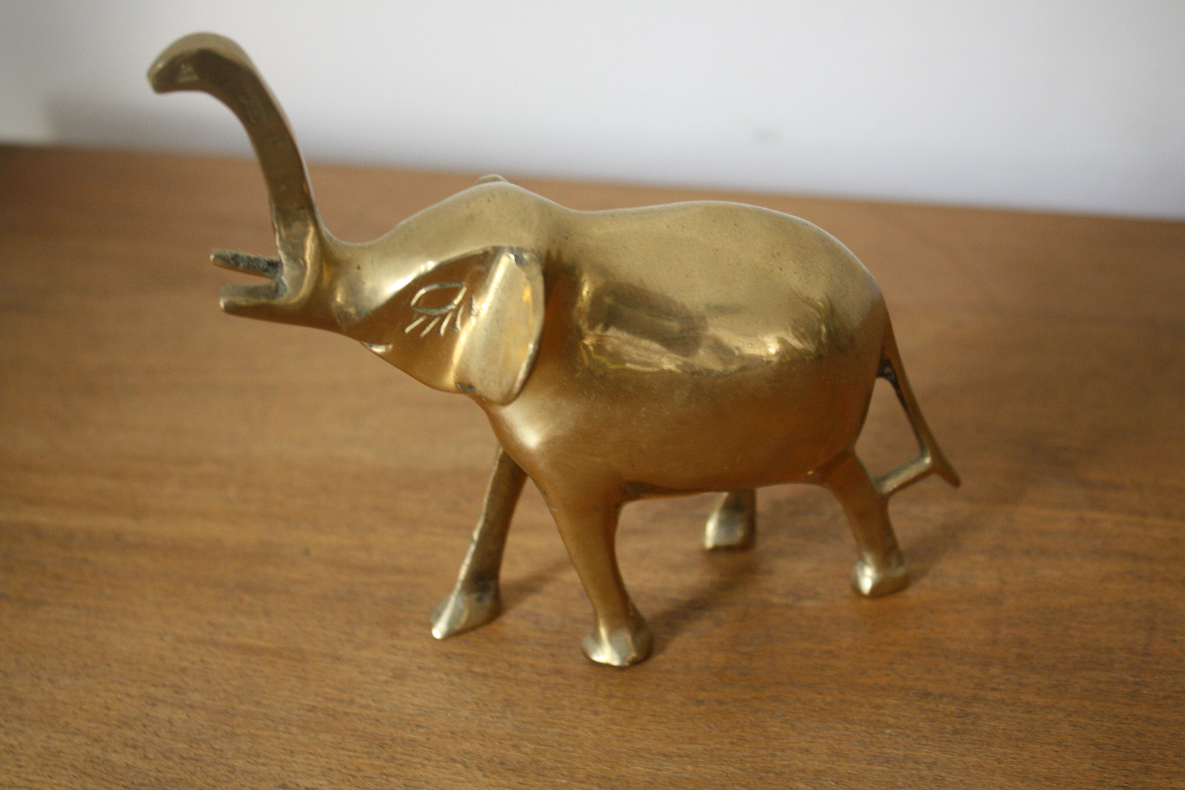 Vintage brass elephant