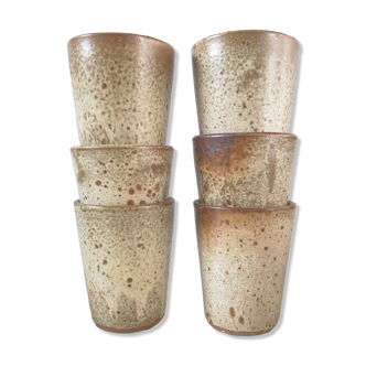 Lot of 6 sandstone cups