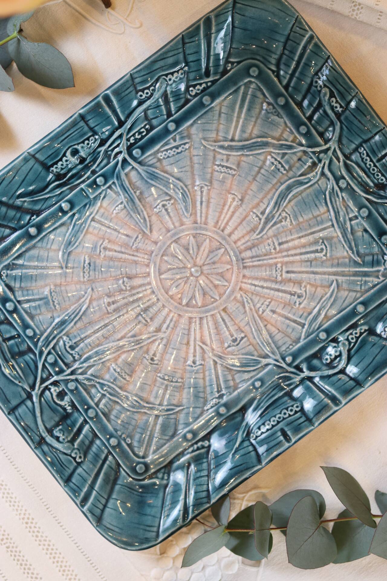 Large slip dish circa 1900