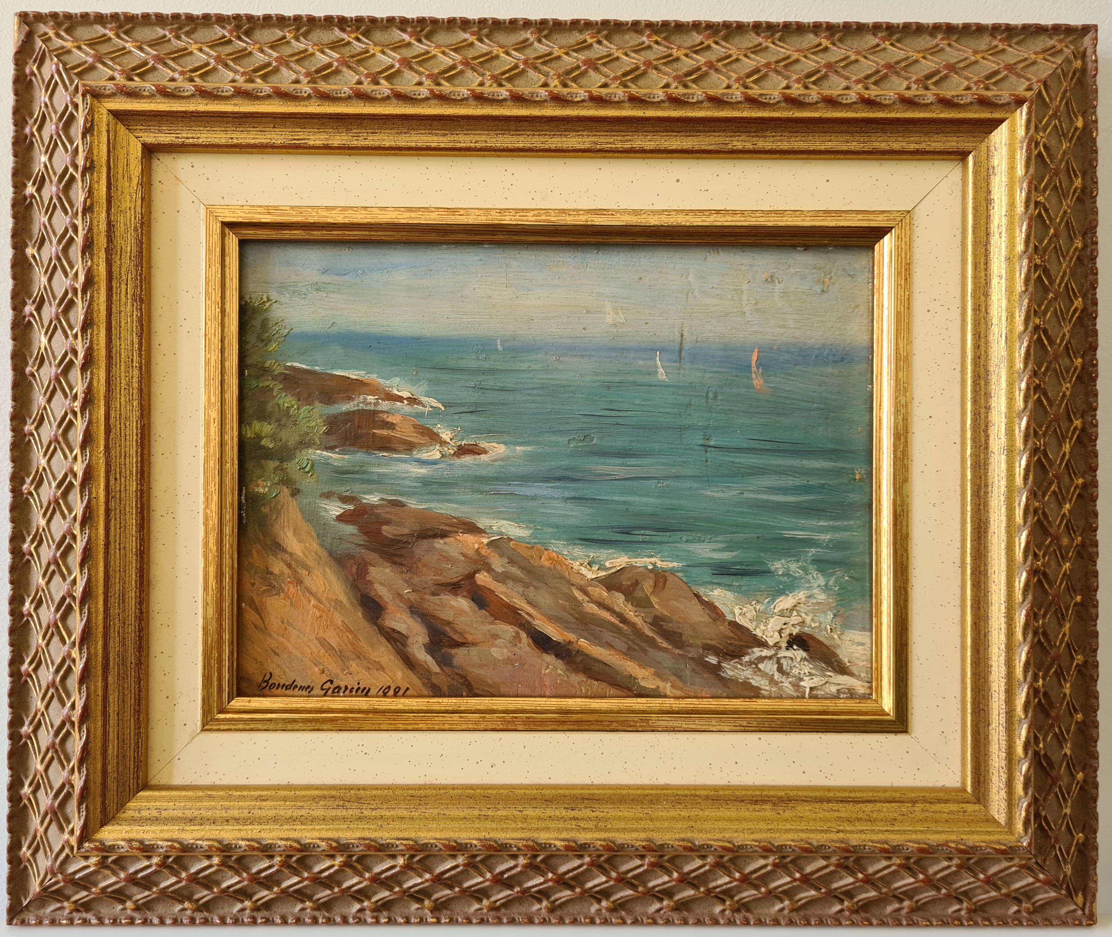 La côte méditerranéenne huile par j. boudenes-garcin