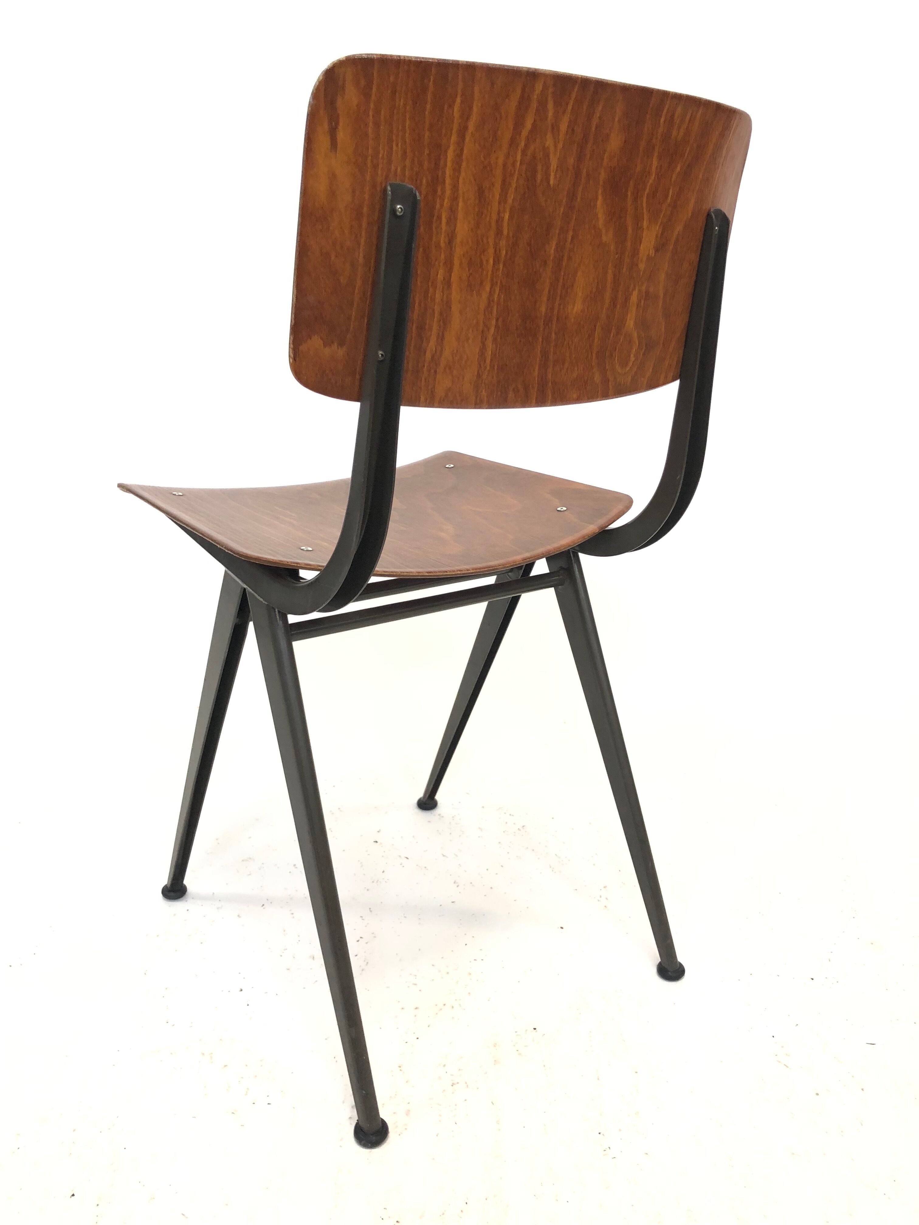 Vintage Eromes Marko school compass Chair set of 4