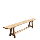 Exceptional bench in solid elm - unique piece 2.4m