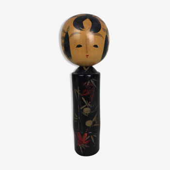 Japanese Kokeshi hand-painted doll from the 1960s.