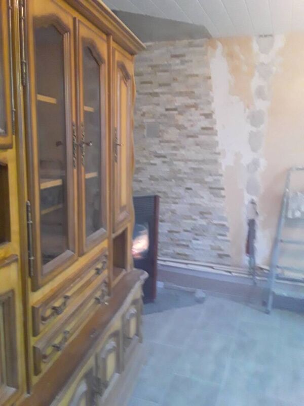 Living en chene massif