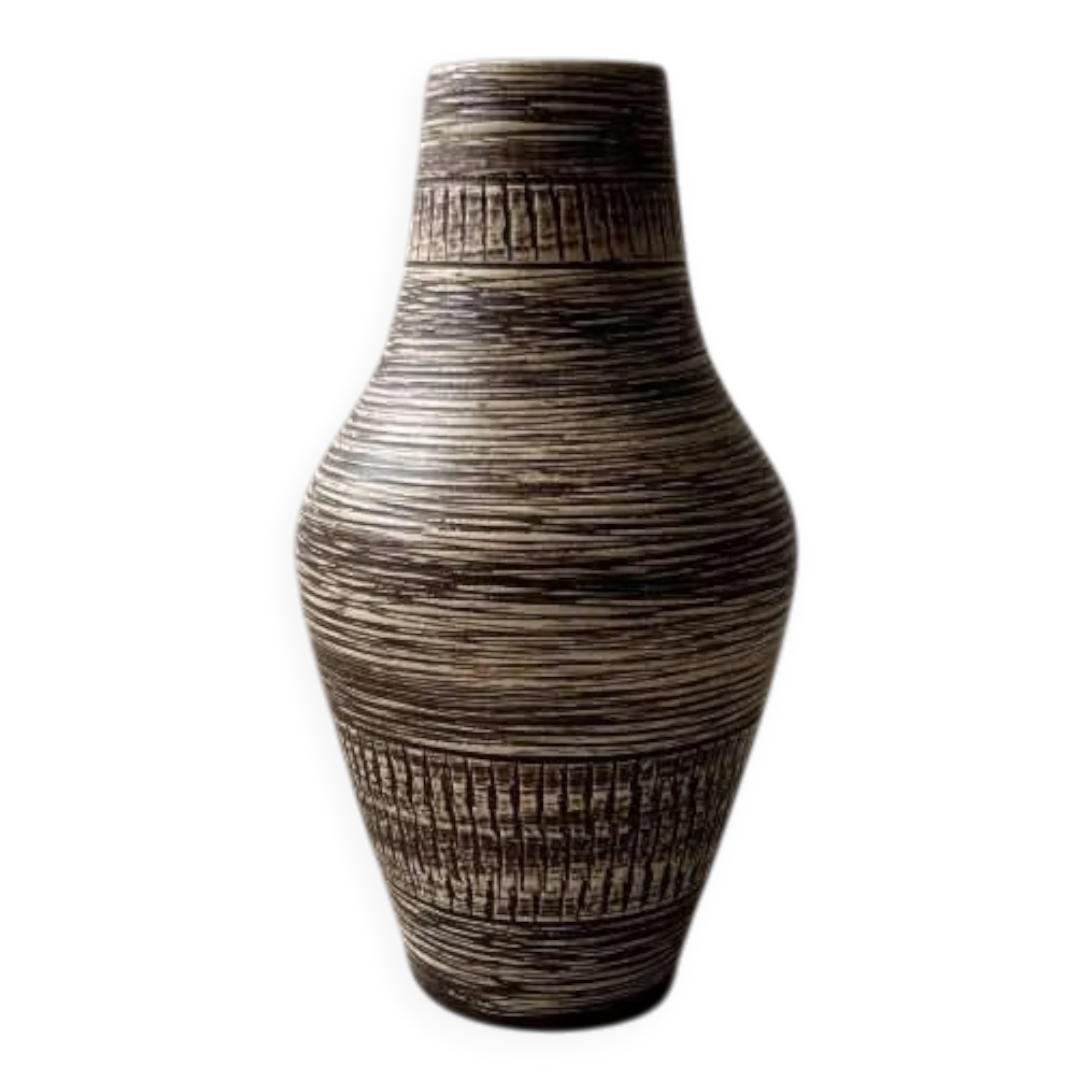 70s Spara ceramic Japandi vase, minimalist vase.