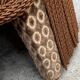 Vintage chocolate velvet toad armchair