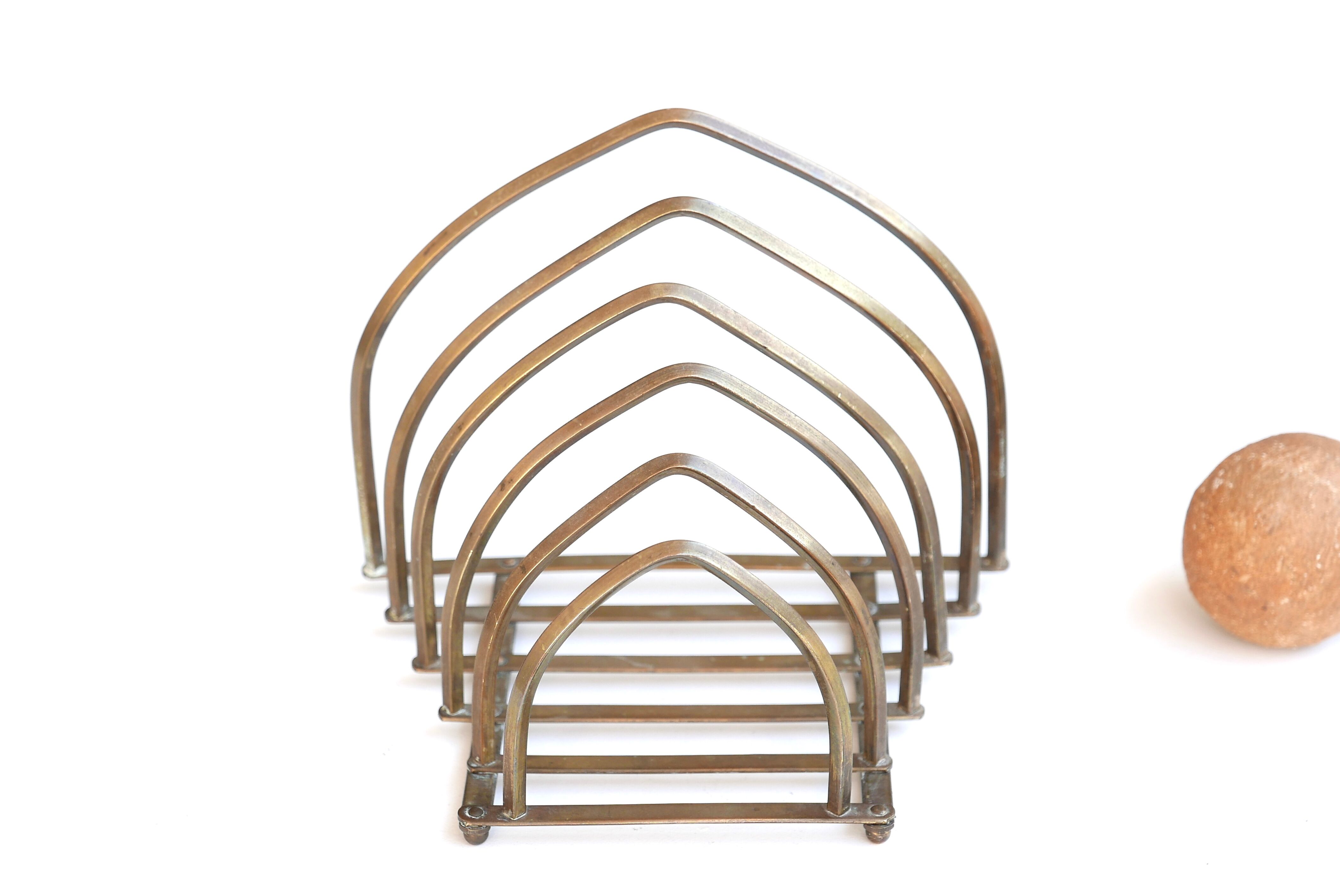 Mail holder Ges Gesch in brass, from the 70s