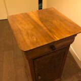 Table de chevet en loupe d'orme