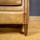 Vintage wingchair Dutch Sheepskin (cuir de mouton)