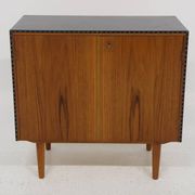 Scandinavian chest of drawers in teak and skai, Sweden, 1960