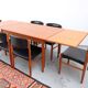 Teak dining table in retro vintage Danish style from the 60s-70s.