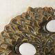 1970s Ceramic Wall Lamp with Floral Ornamentation