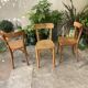 Trio de chaises bistrot Bauman vintage