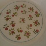 Hollow plate in earthenware, early twentieth century