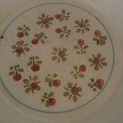 Hollow plate in earthenware, early twentieth century