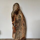 Saint Anne teaching in polychrome wood 16th century
