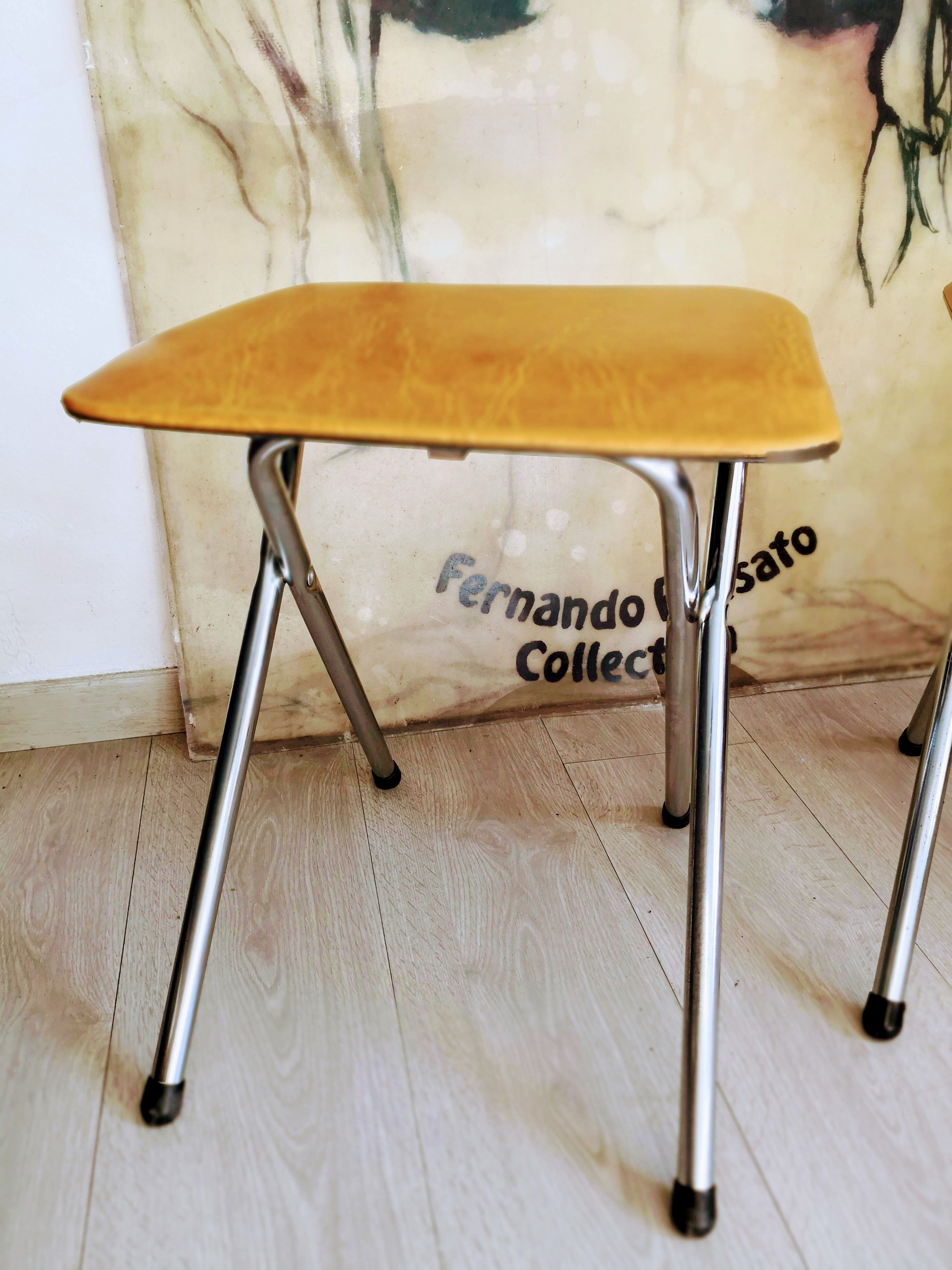 Pair of vintage folding stools