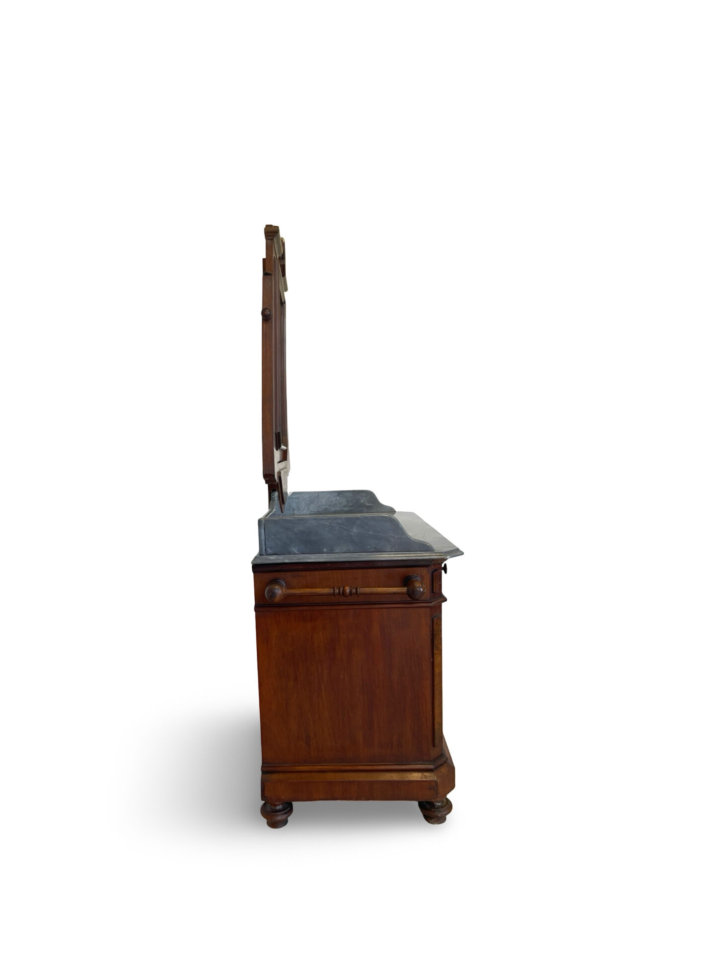 The antique walnut vanity , 19th century