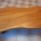 Table basse brutaliste en orme massif - Maison Regain (140 x 80)