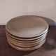 Set of 8 plates in Sandstone from Brenne France