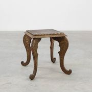 Arts & Crafts side table in oak and copper, United Kingdom ca. 1910