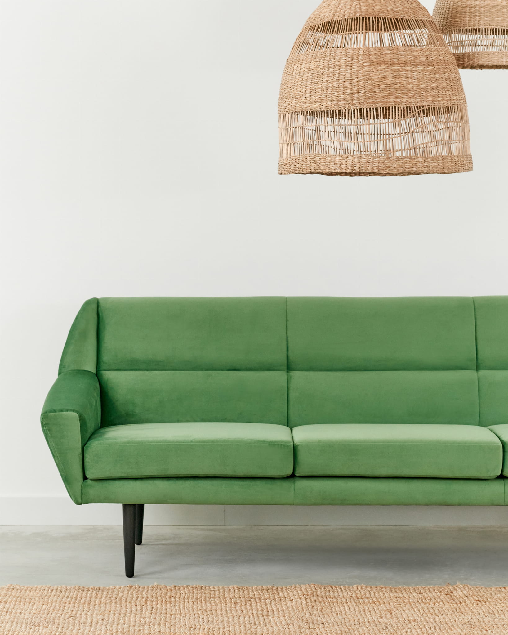 Sofa skagen green, scandinavian design