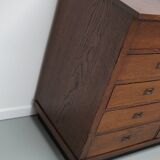 Large Art Deco Dutch Oak Apothecary / Filing Cabinet or Sideboard, 1930s