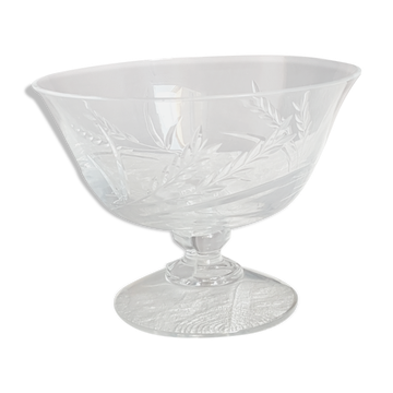 Coupe a fruits vintage en cristal