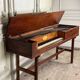 Mahogany piano table, J Jenkinson in London, before 1780.