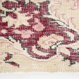 6x9 Rug For Classic Room Burgundy Vintage Persian Rug, 175x282Cm SK5137